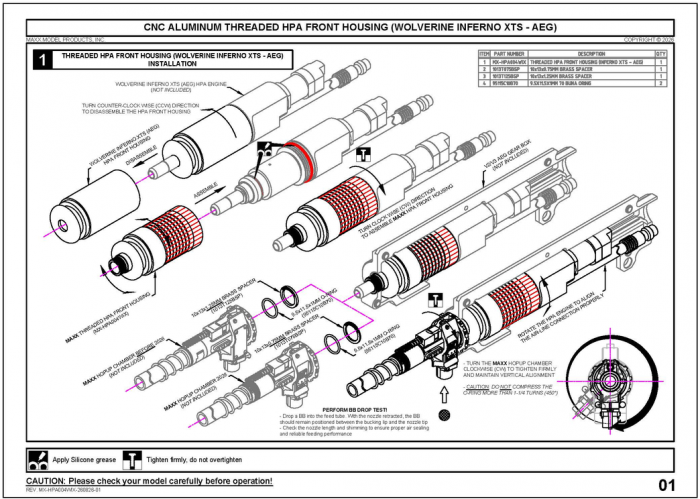 MAXX HPA Front Housing для AEG Inferno XTS