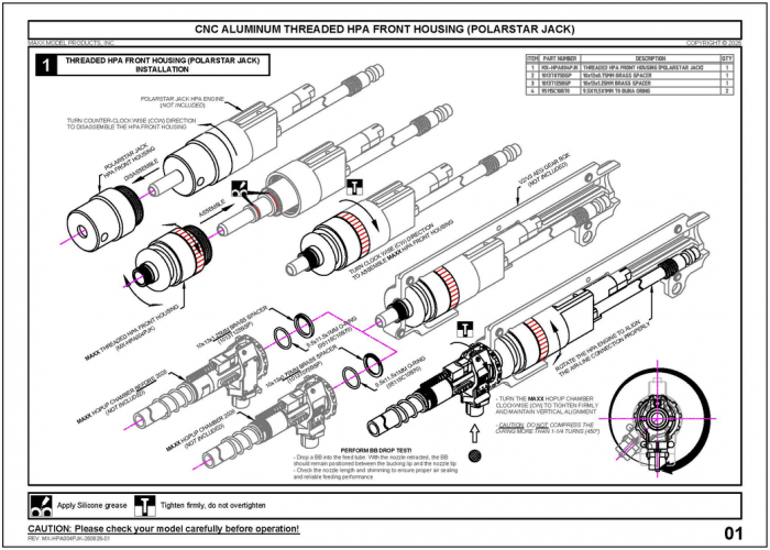 MAXX HPA Front Housing для PolarStar Jack