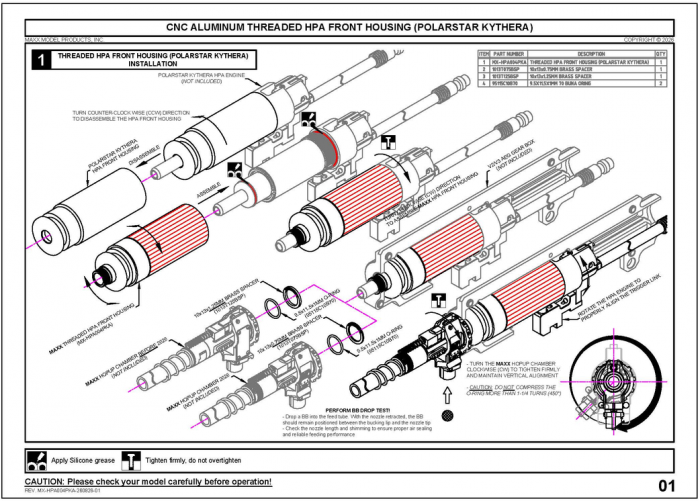 MAXX HPA Front Housing для PolarStar Kythera