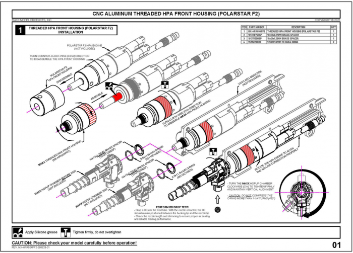 MAXX HPA Front Housing для PolarStar F2